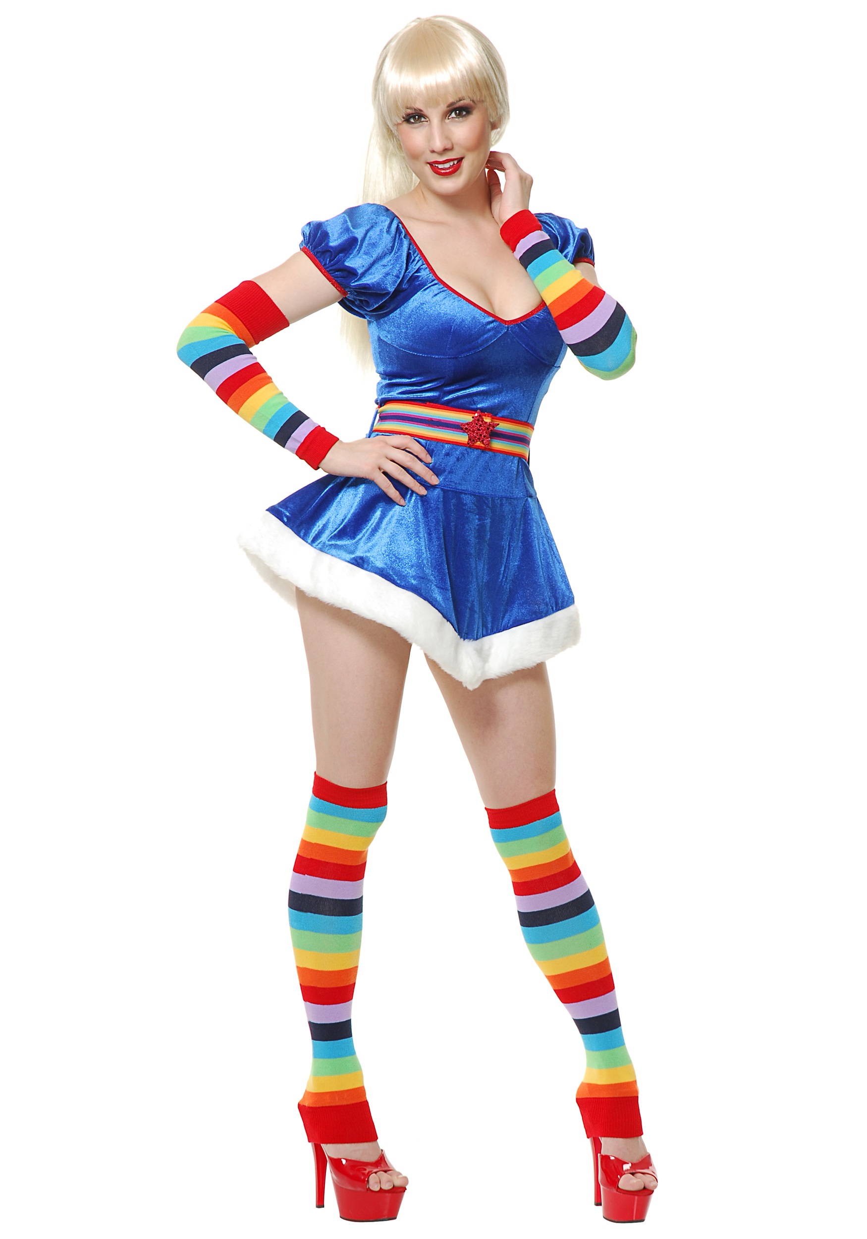 Sexy 80s Rainbow Vixen Costume Halloween Costume Ideas 2019 3250
