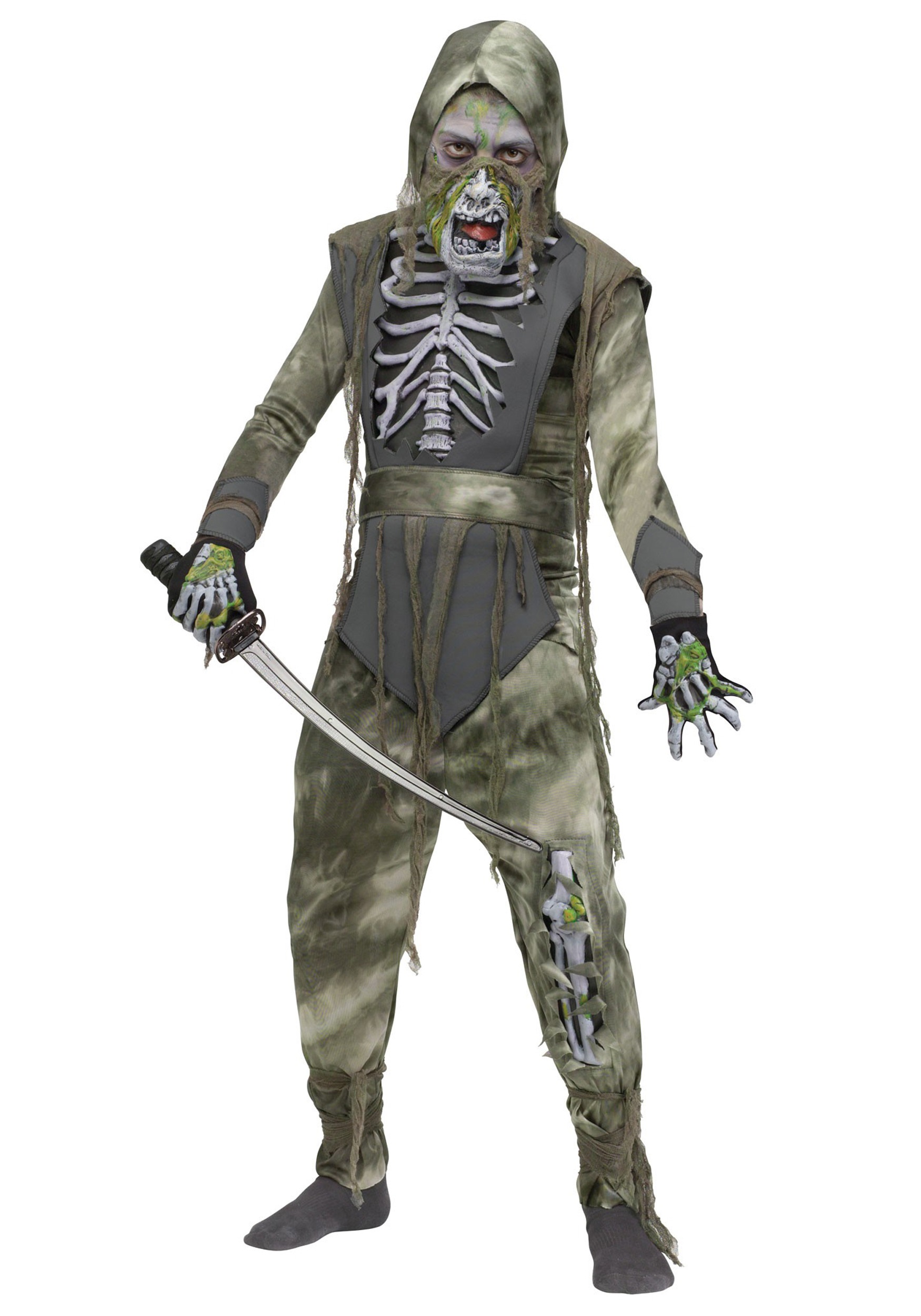 child zombie ninja costume