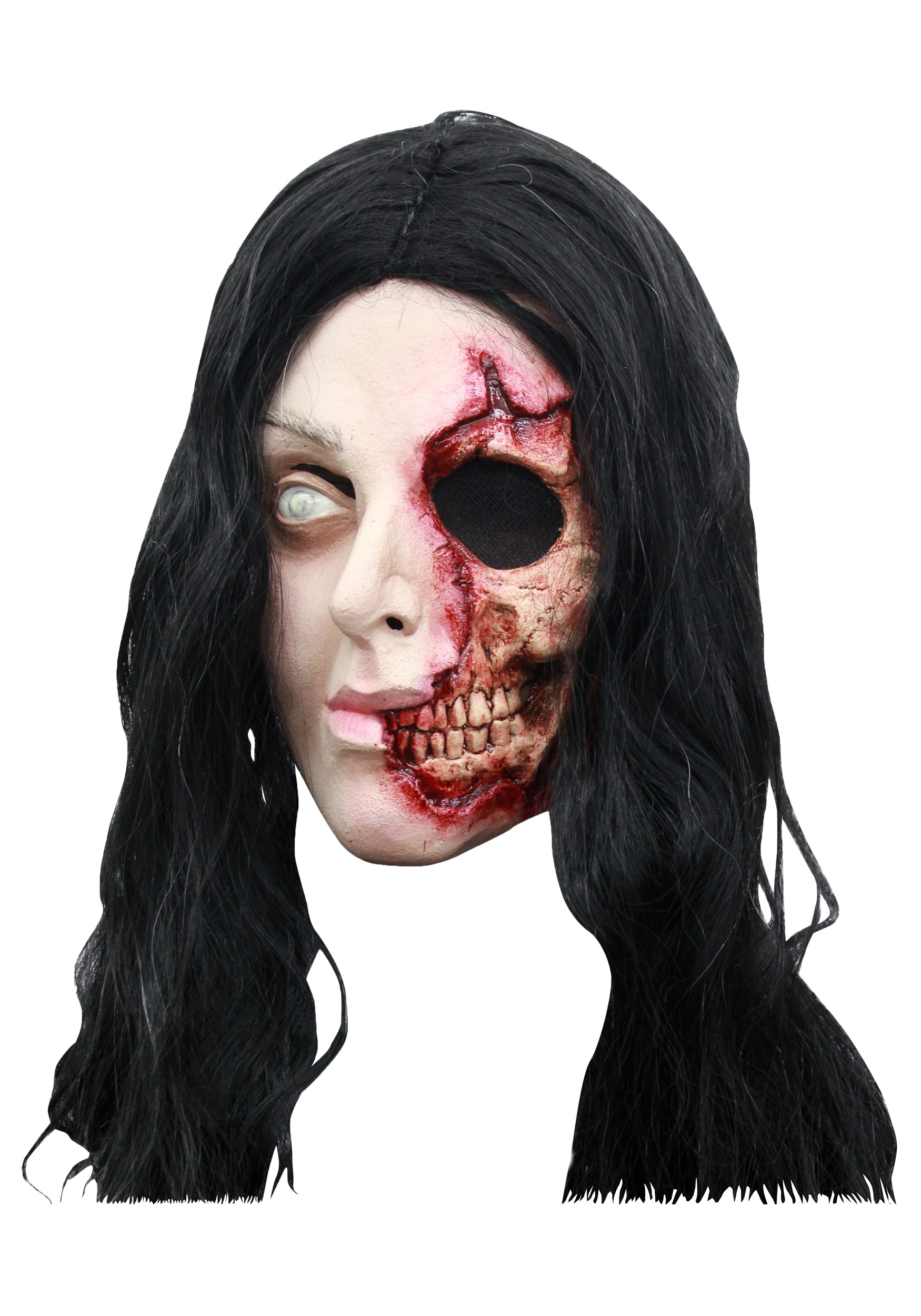 Pretty Zombie Woman Mask Halloween Costume Ideas 2019