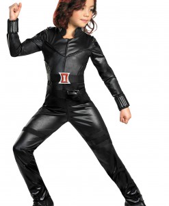 Girls Deluxe Black Widow Costume