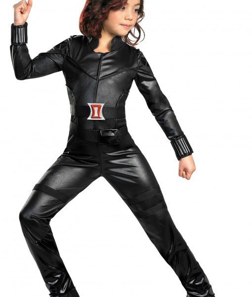 Girls Deluxe Black Widow Costume