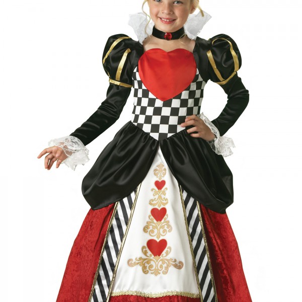 Child Deluxe Queen of Hearts Costume - Halloween Costume Ideas 2023