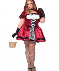 Gothic Red Riding Hood Plus Size Costume