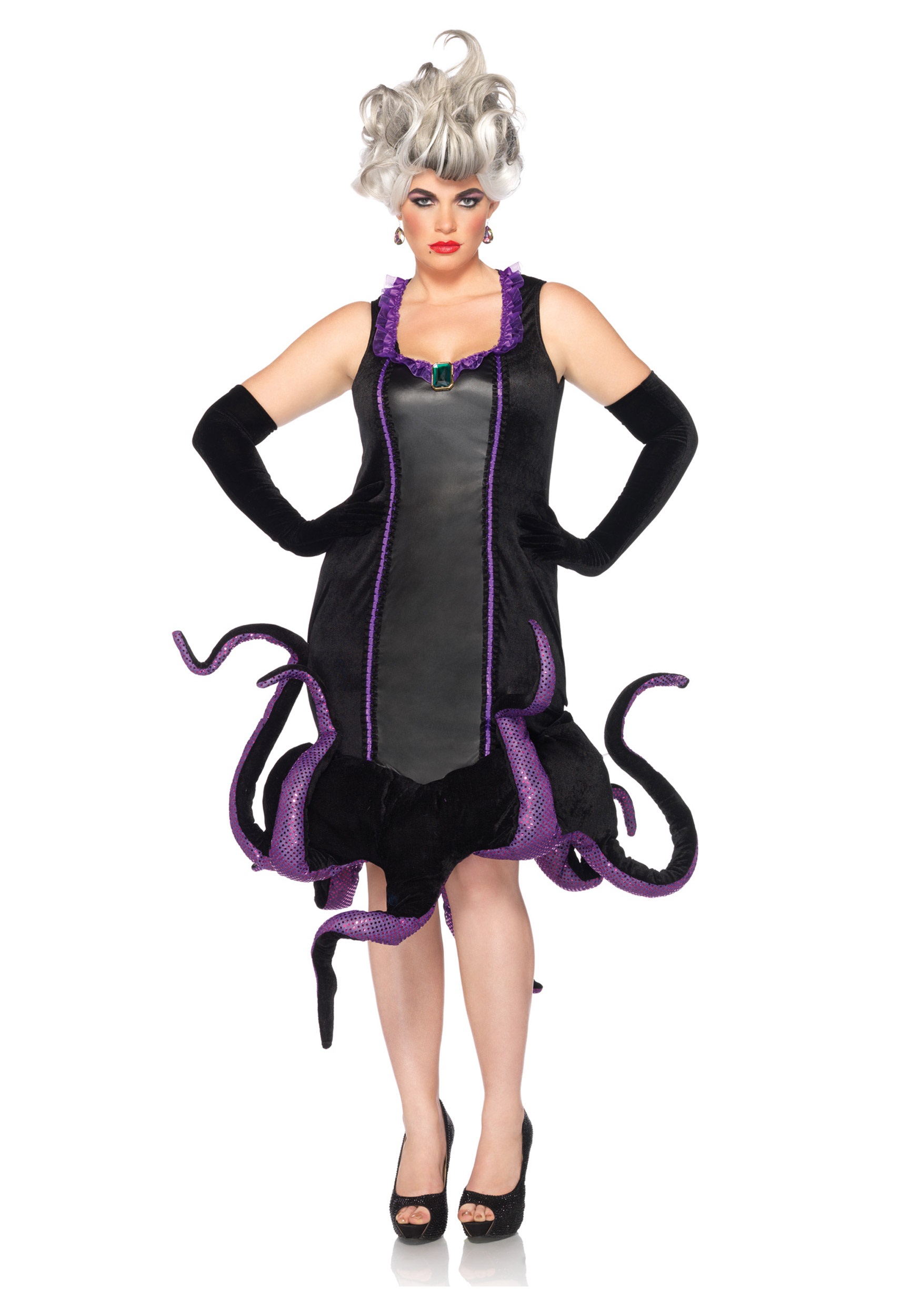 Womens Disney Plus Ursula Costume Halloween Costume