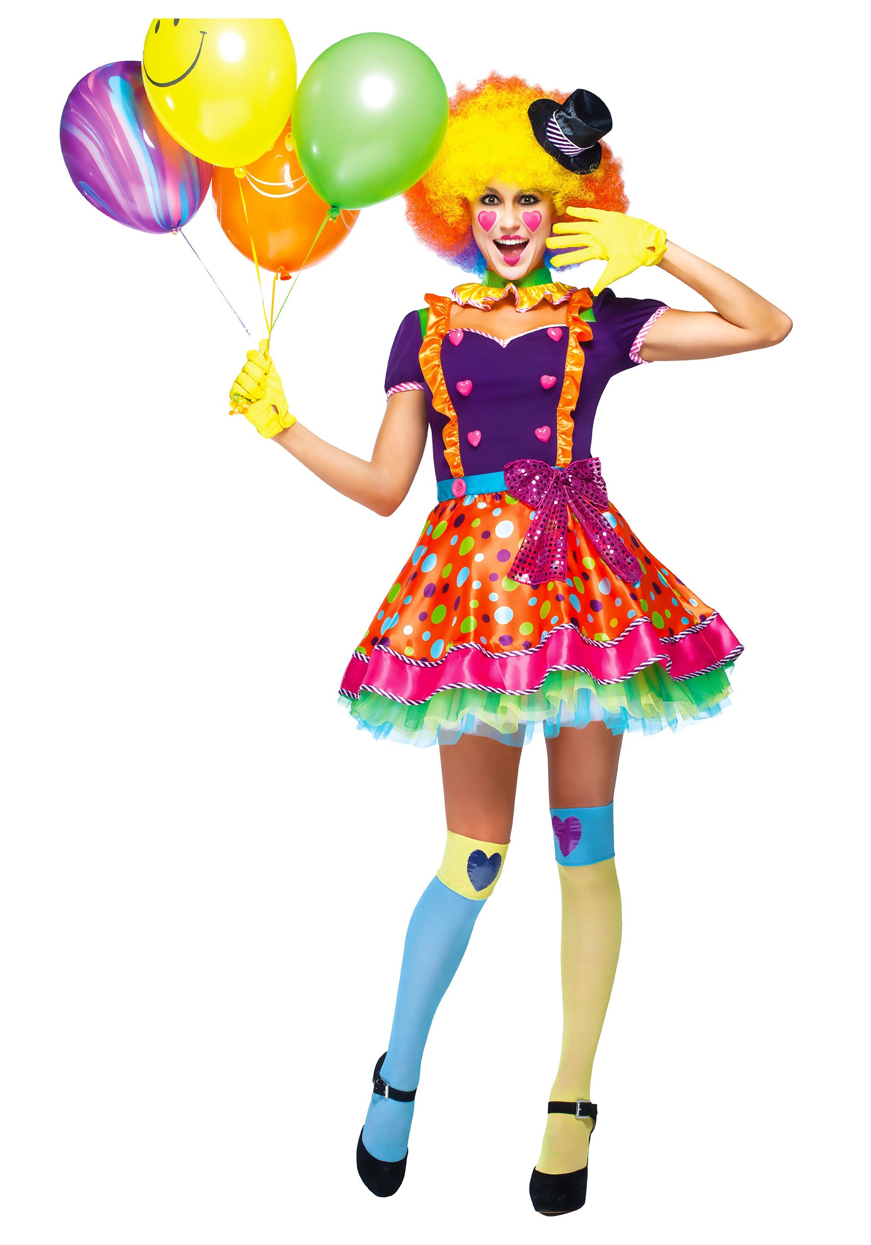 Womens Party Clown Costume - Halloween Costume Ideas 2023