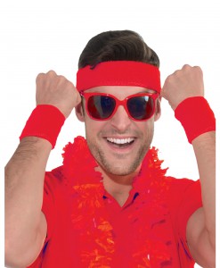 Red Headband and Wristband Kit