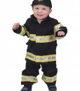Toddler Black and Yellow Firefighter Costume
