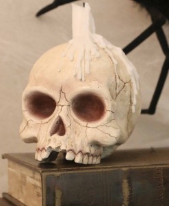 Skull Candle Holder