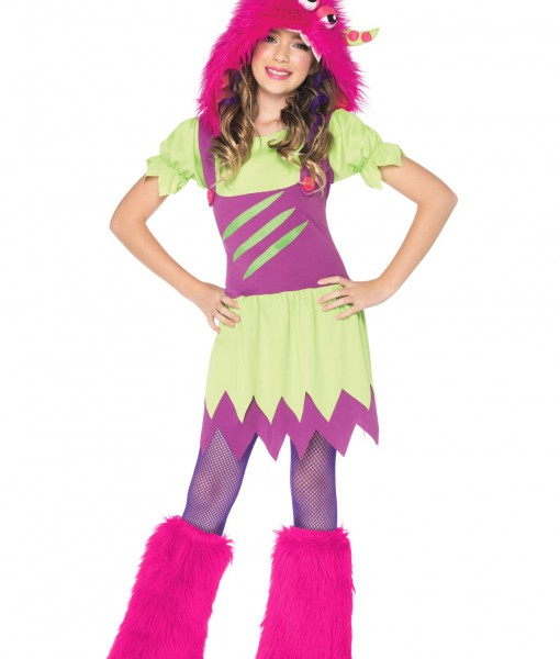 Girls Fuzzy Wuzzy Monster Costume - Halloween Costume Ideas 2023