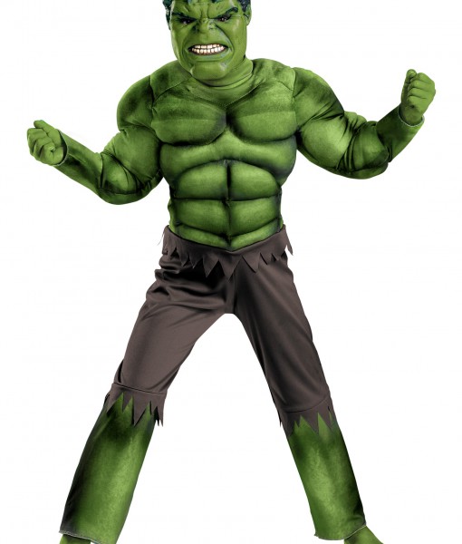 Child Avengers Hulk Muscle Costume