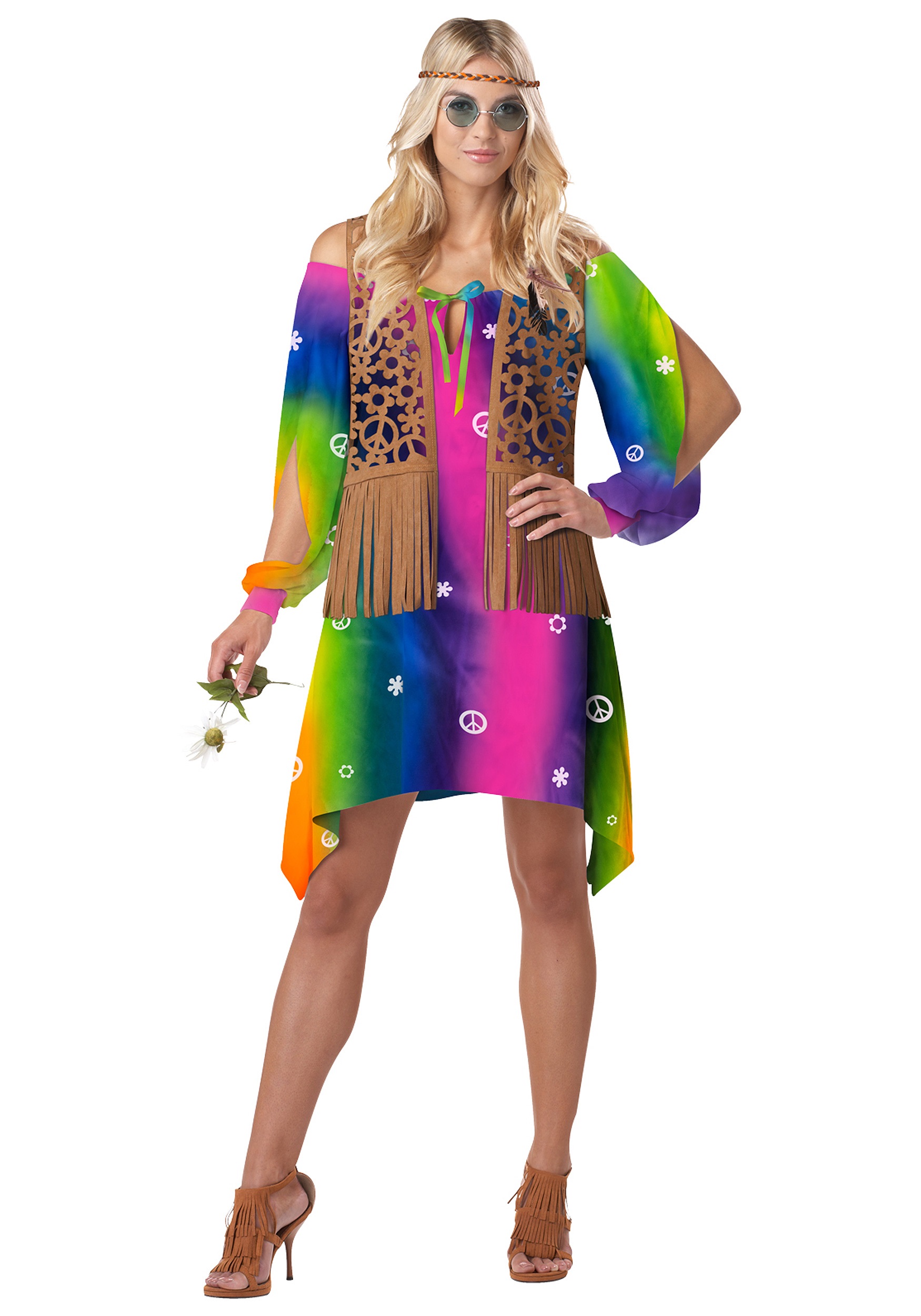 Retro Hippie Chick Costume - Halloween Costume Ideas 2023
