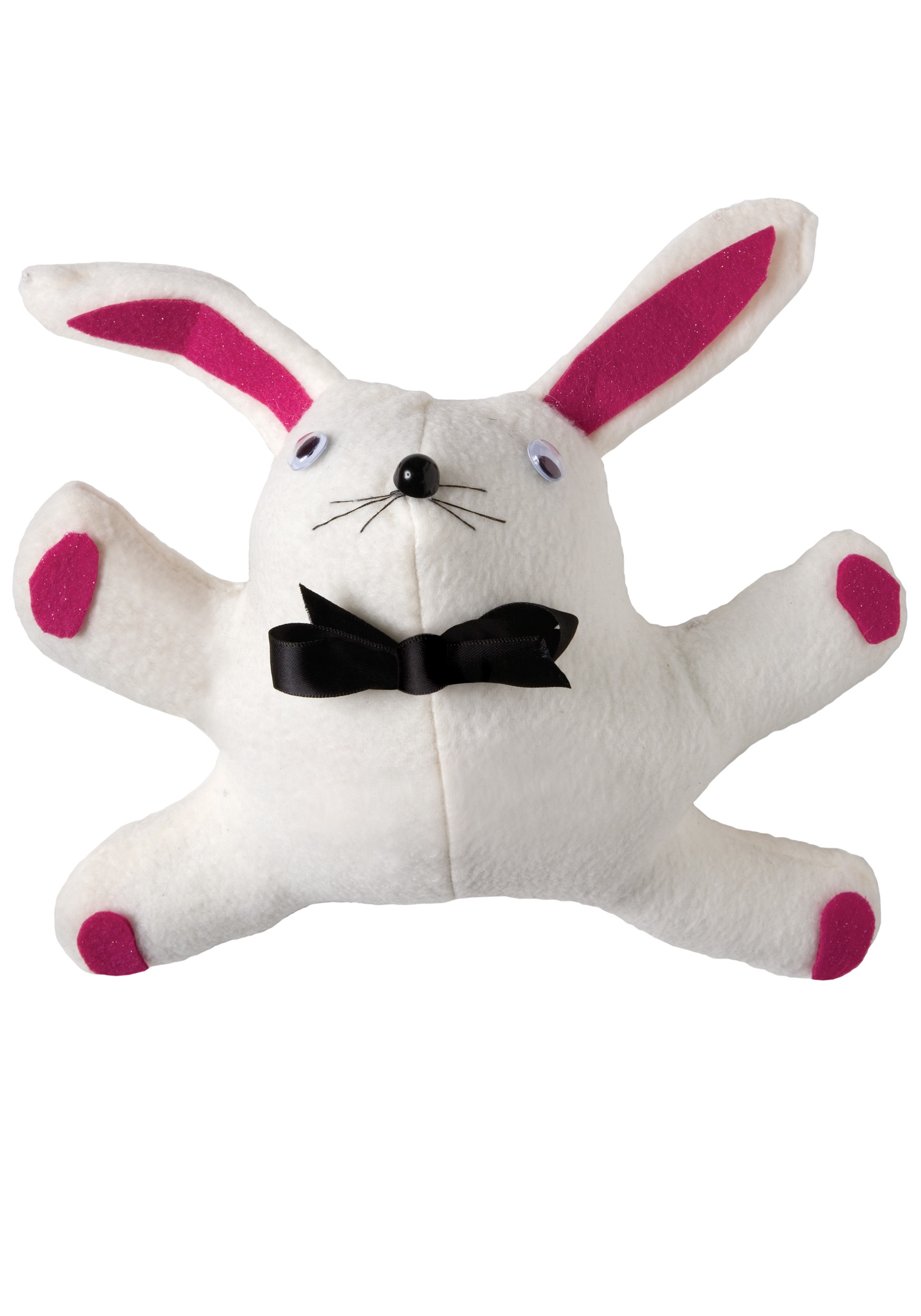 stuffed white rabbit