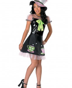 Girls Tea Time Mad Hatter Costume