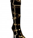 Sexy Black and Gold Pirate Boots