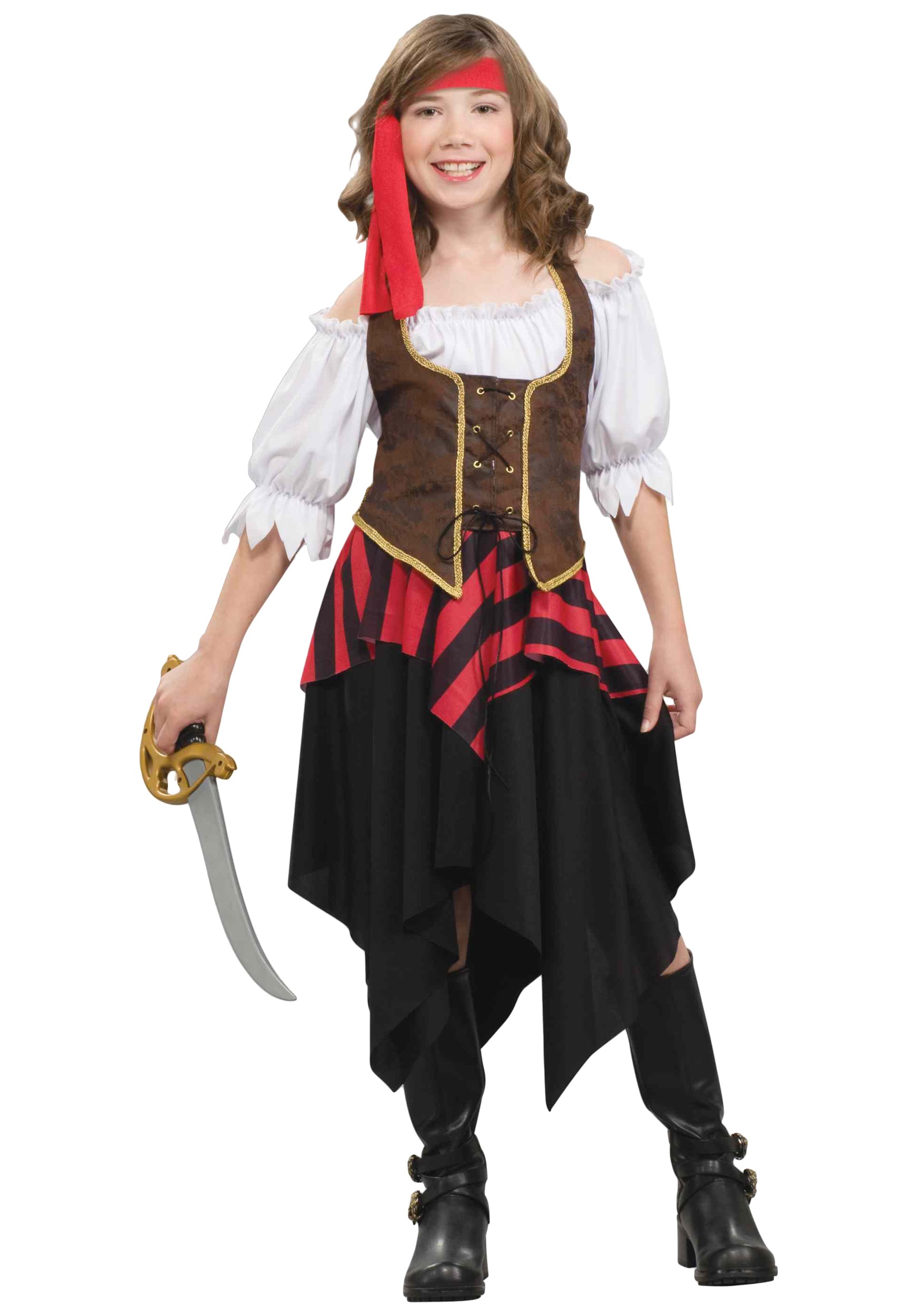 Fun Shack Adult Buccaneer Pirate Girl Costume - Small