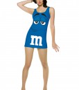 Womens Blue M&M Costume