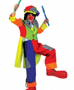 Child Spanky Stripes Clown Costume