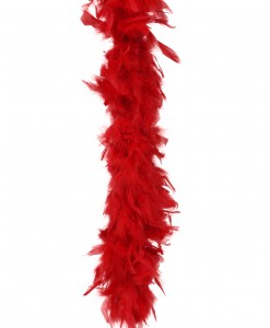 Red 80 Gram Feather Boa