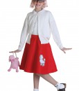 Child Red 50s Poodle Skirt