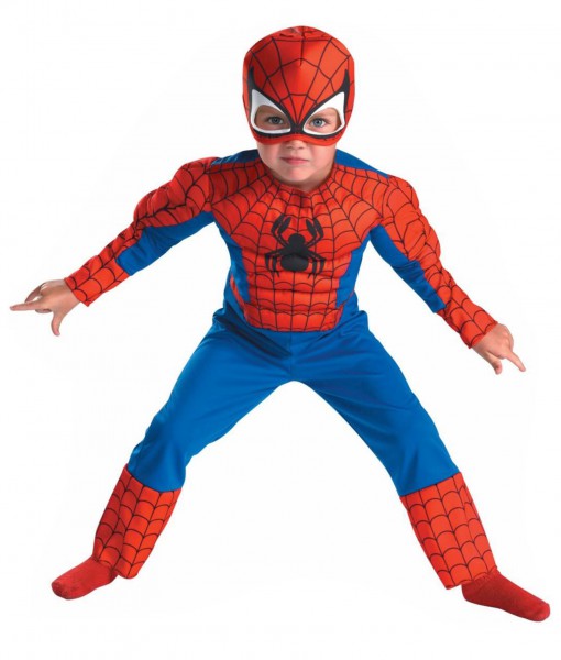 Deluxe Toddler Spiderman Costume - Halloween Costume Ideas 2023