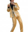 Deluxe Gold Satin Elvis Costume
