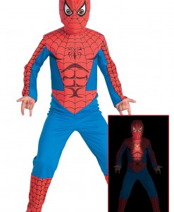 Fiber Optic Child Spiderman Costume