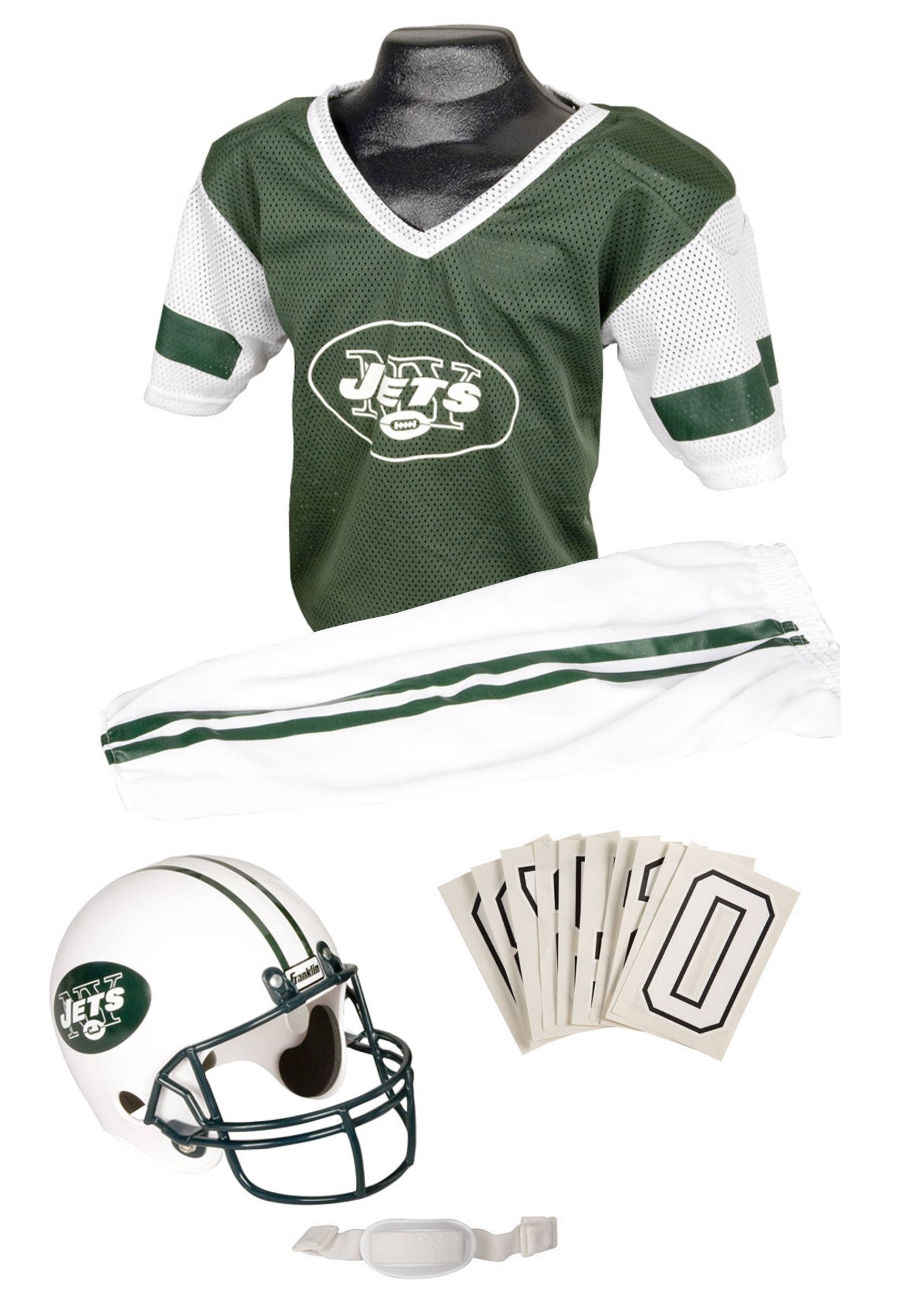 Franklin Sports NFL New York Jets Youth Licensed Deluxe Uniform