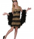 Child Gold and Black Fringe Flapper Costume