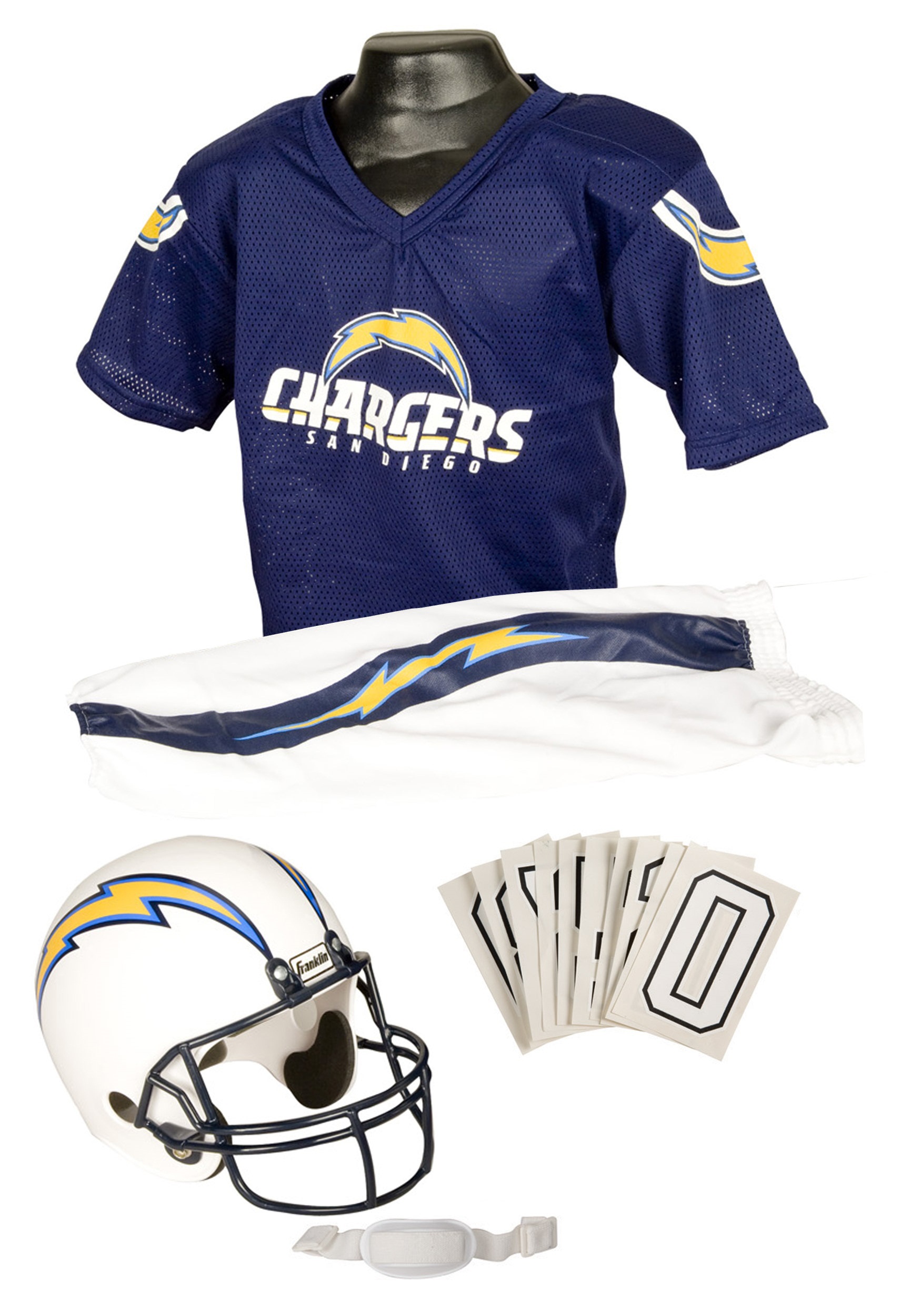 SAN DIEGO CHARGERS youth L football vtg outfit Halloween costume uniform NFL