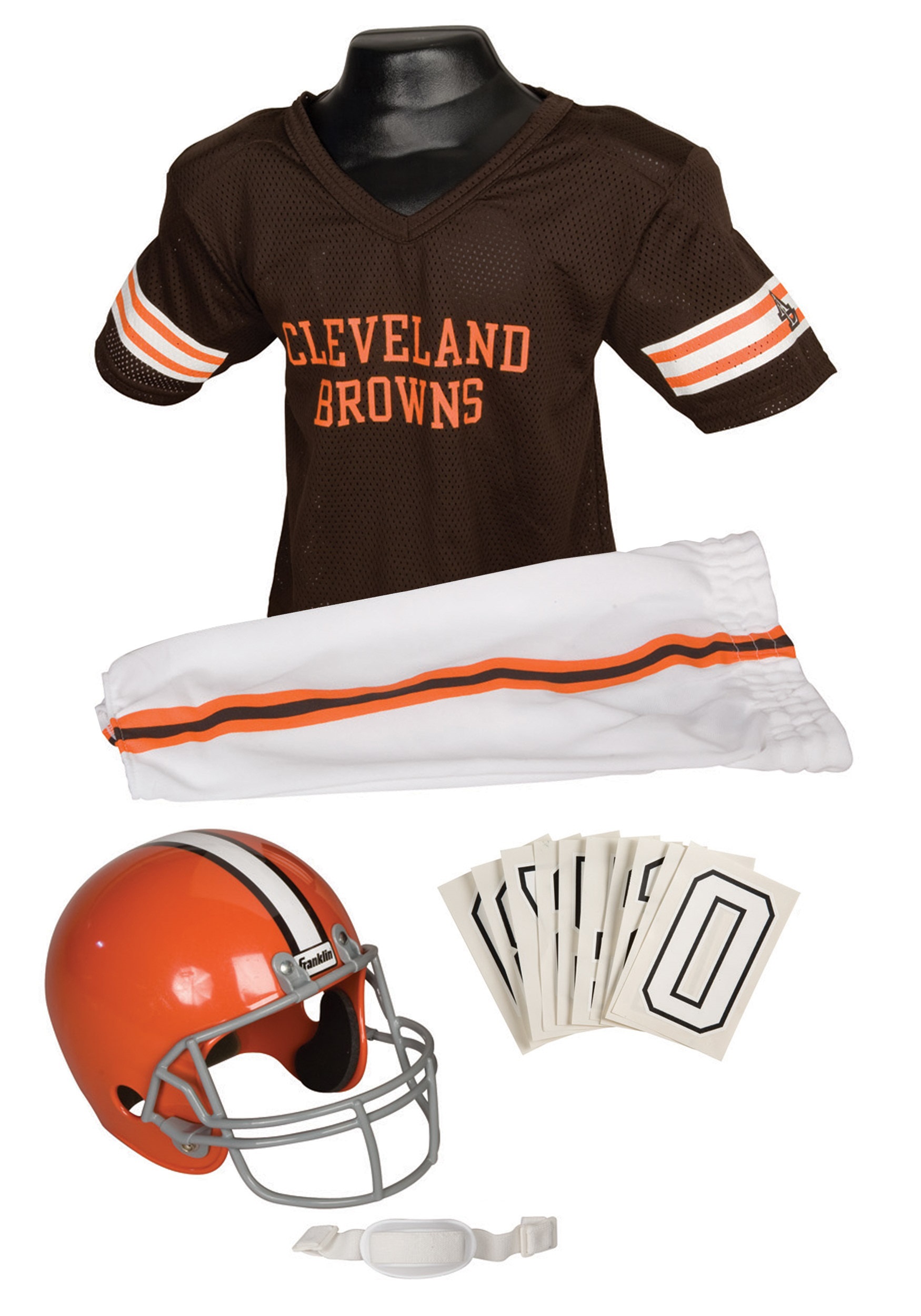 New! LARGE YOUTH CLEVELAND BROWNS Game Day Costume Halloween