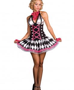 Sexy Harlequin Clown Costume