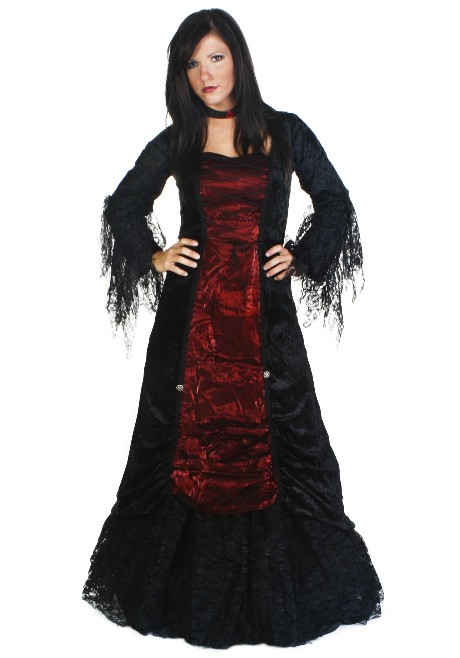 Women's Gothic Vampire Costume - Halloween Costume Ideas 2021 Devil Costume For Women Makeup