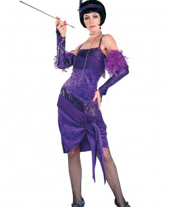 Fabulous Purple Flapper Costume