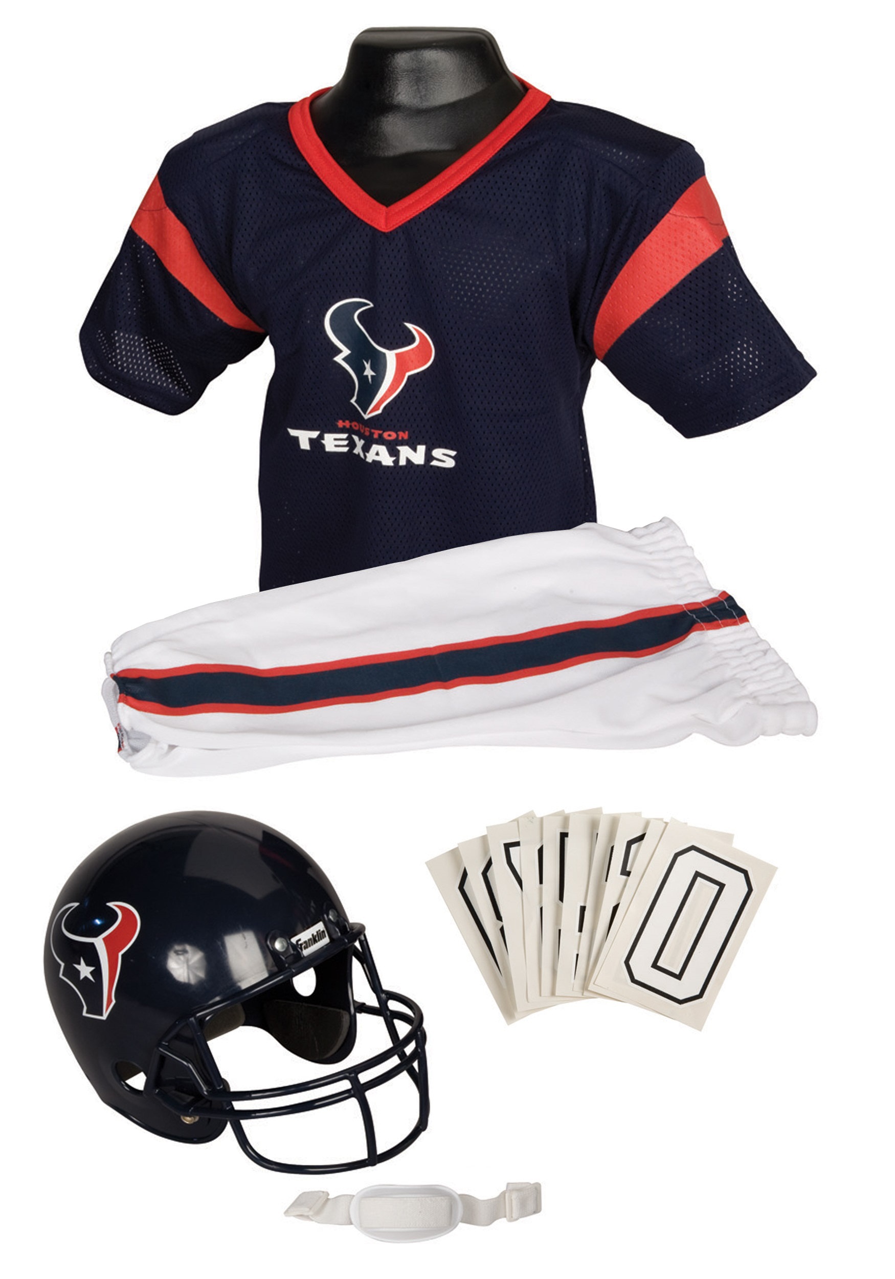 Youth Franklin Sports Houston Texans Deluxe Uniform Set
