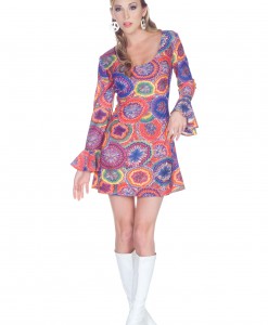 70s Sexy Psychedelic Dress
