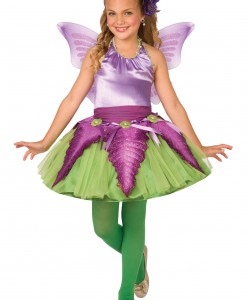 Child Purple Flower Fairy Costume