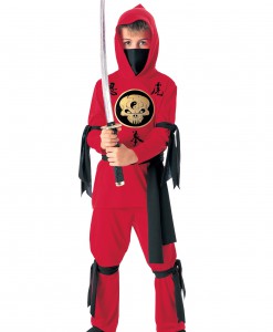 Kids Red Ninja Costume