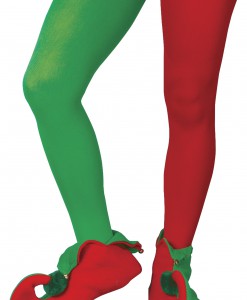 Red and Green Elf Tights