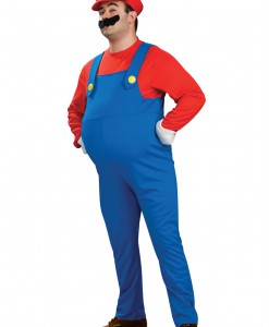 Deluxe Plus Size Mario Costume