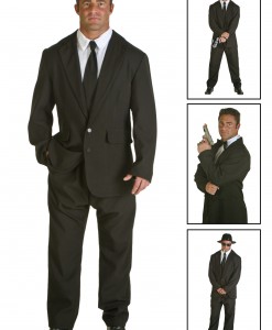 Plus Size Black Suit Costume