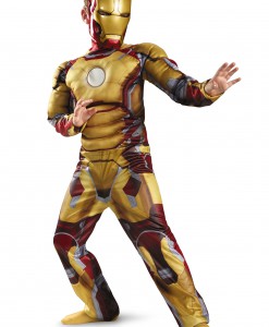 Child Muscle Iron Man Mark 42 Costume