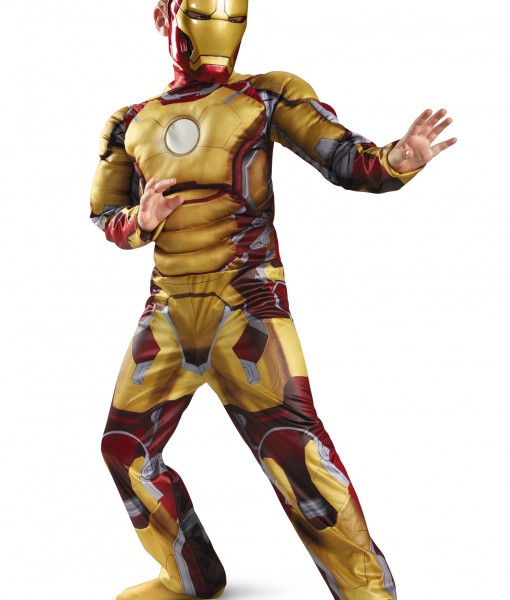 Child Muscle Iron Man Mark 42 Costume
