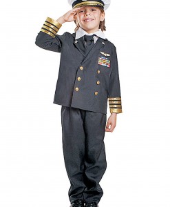 Kids Navy Admiral Costume