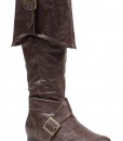 Mens Brown Buckle Pirate Boots