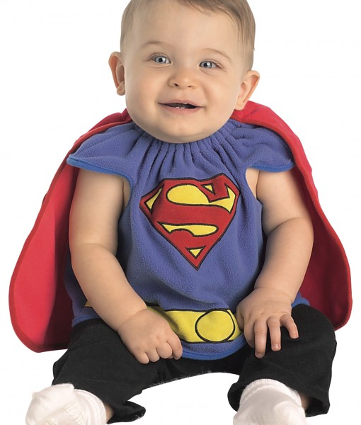 Infant Superman Deluxe Bib - Halloween Costume Ideas 2023