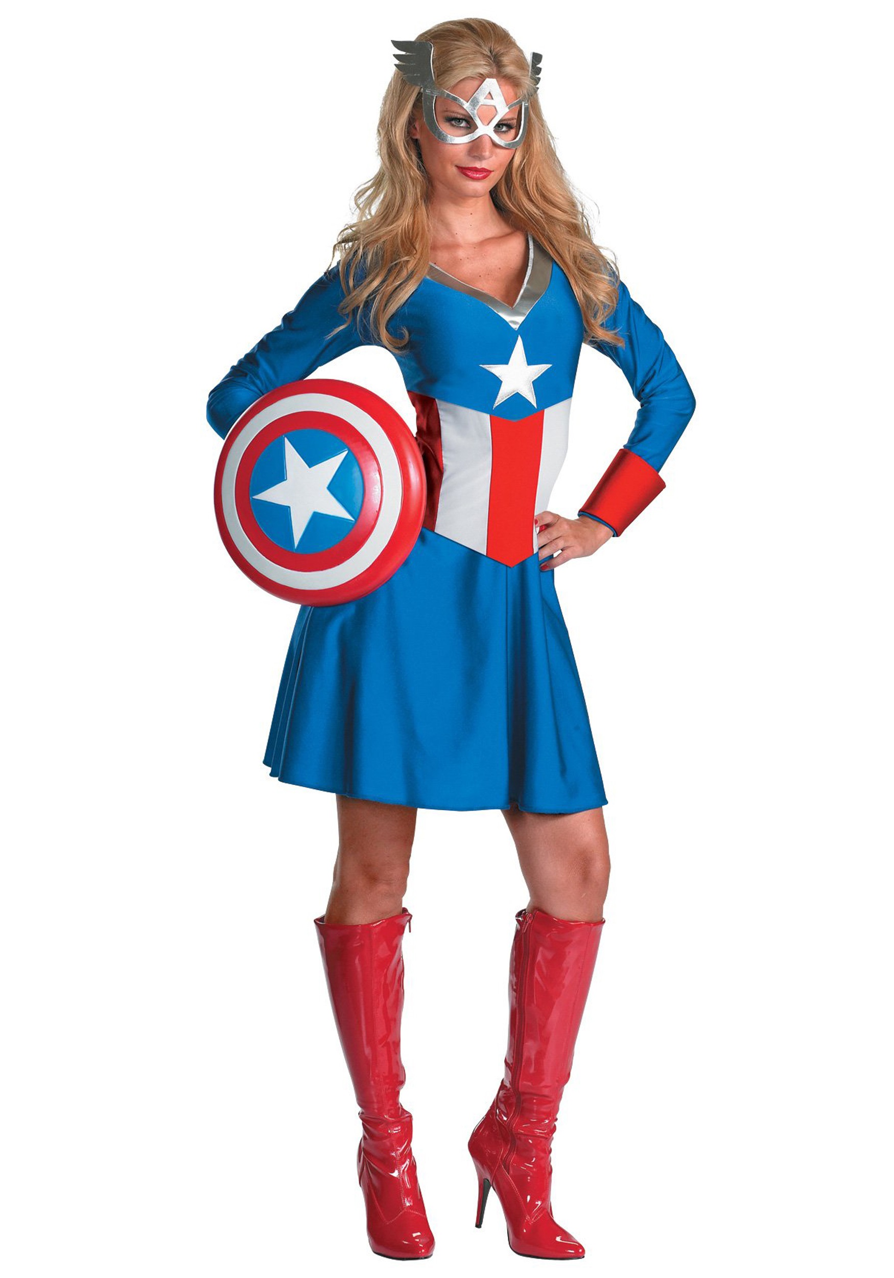 Women's Captain America Costume - Halloween Costume Ideas 2023