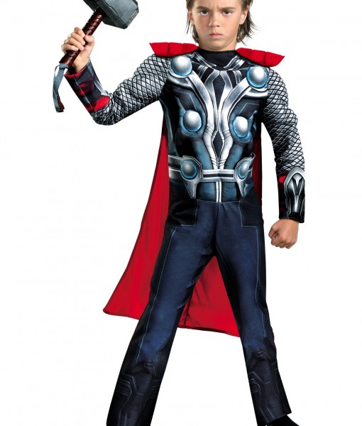 Child Avengers Thor Muscle Costume
