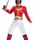 Boys Red Ranger Megaforce Classic Muscle Costume