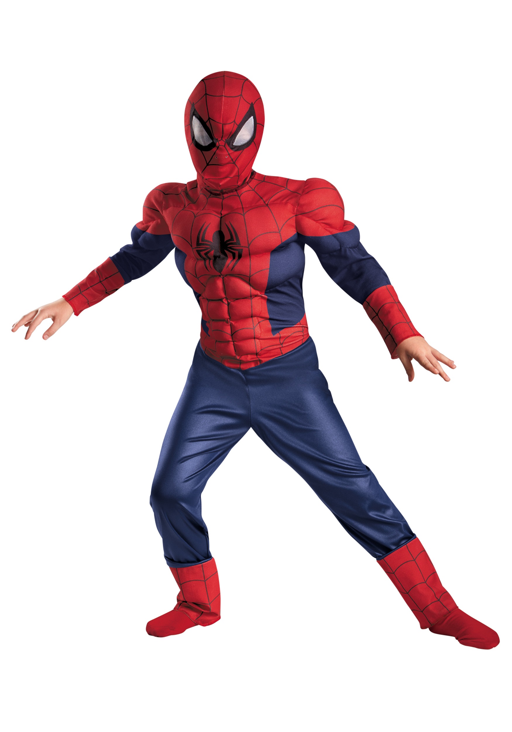 CK288 Ultimate Spiderman Muscle Chest Child Superhero Boy Book Week Costume 