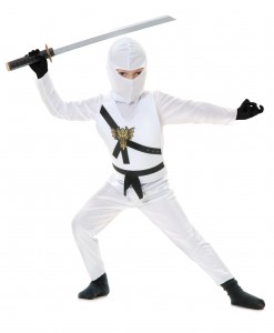 White Child Ninja Costume
